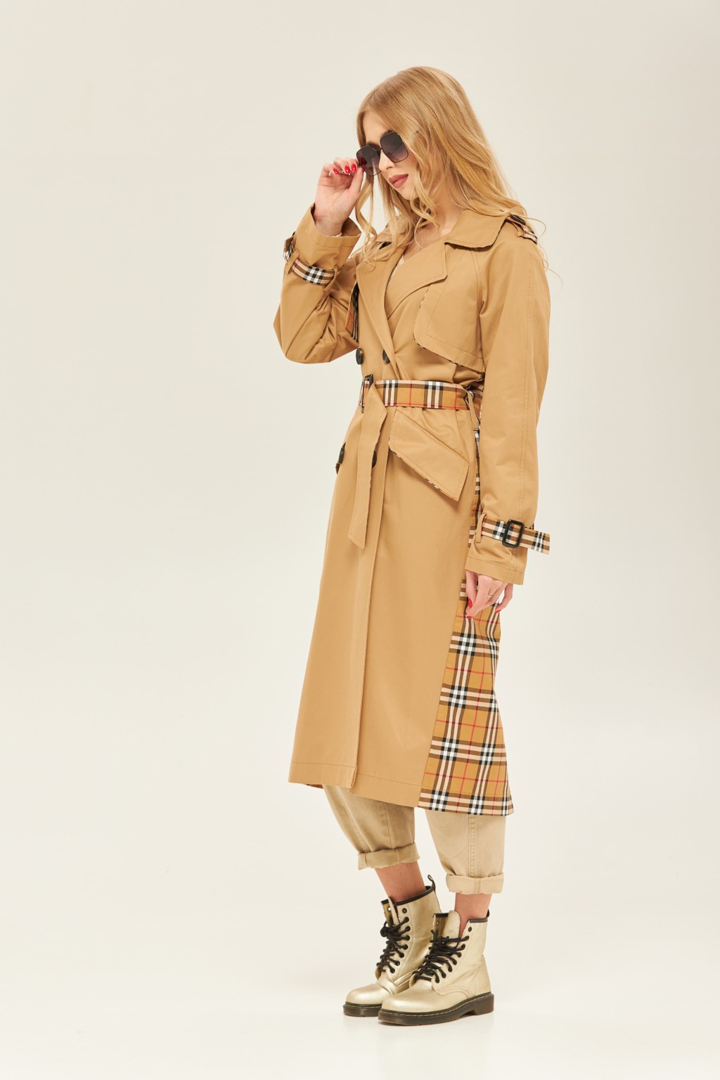 Демисезонный тренч Mila Nova Q-73 кемел — изображение 2