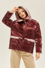 Демисезонная куртка Mila Nova К-151 бордо — изображение 2