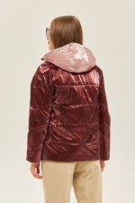 Демисезонная куртка Mila Nova К-151 бордо — изображение 3