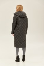 Демисезонное пальто Mila Nova ПВ-118 черно-белое — изображение 3