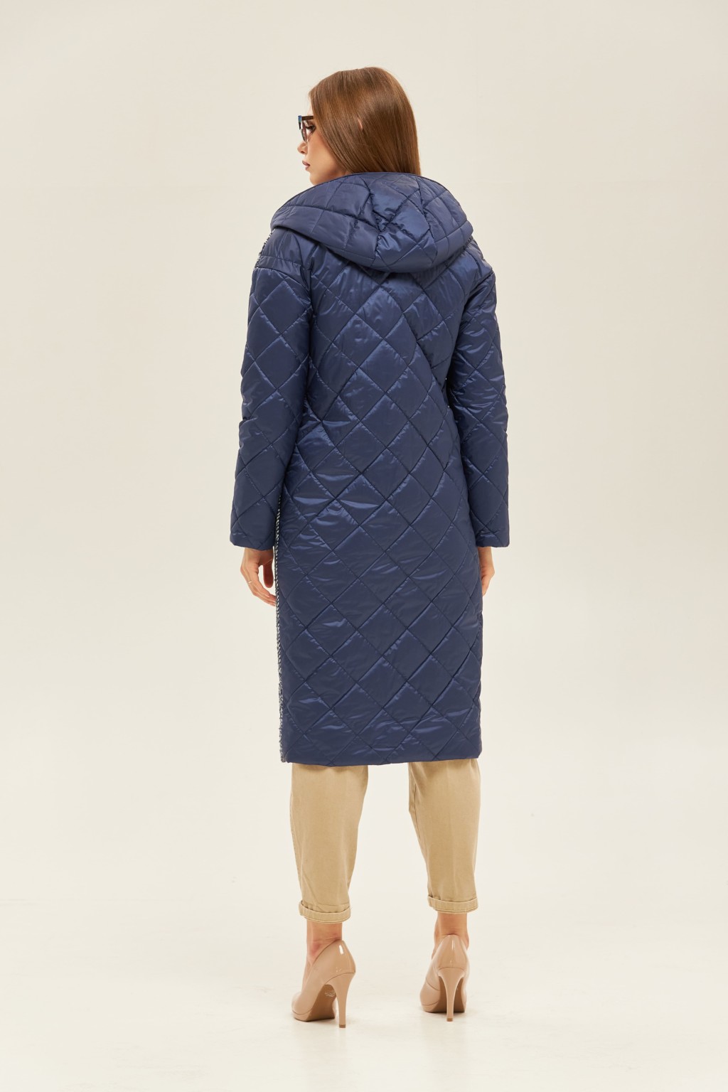 Демисезонное пальто Mila Nova ПВ-118 черно-белое — изображение 4