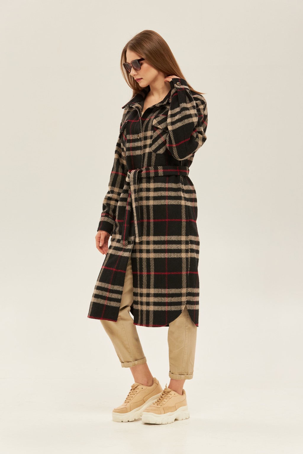 Демисезонное пальто Mila Nova ПВ-146 шоколад — изображение 4