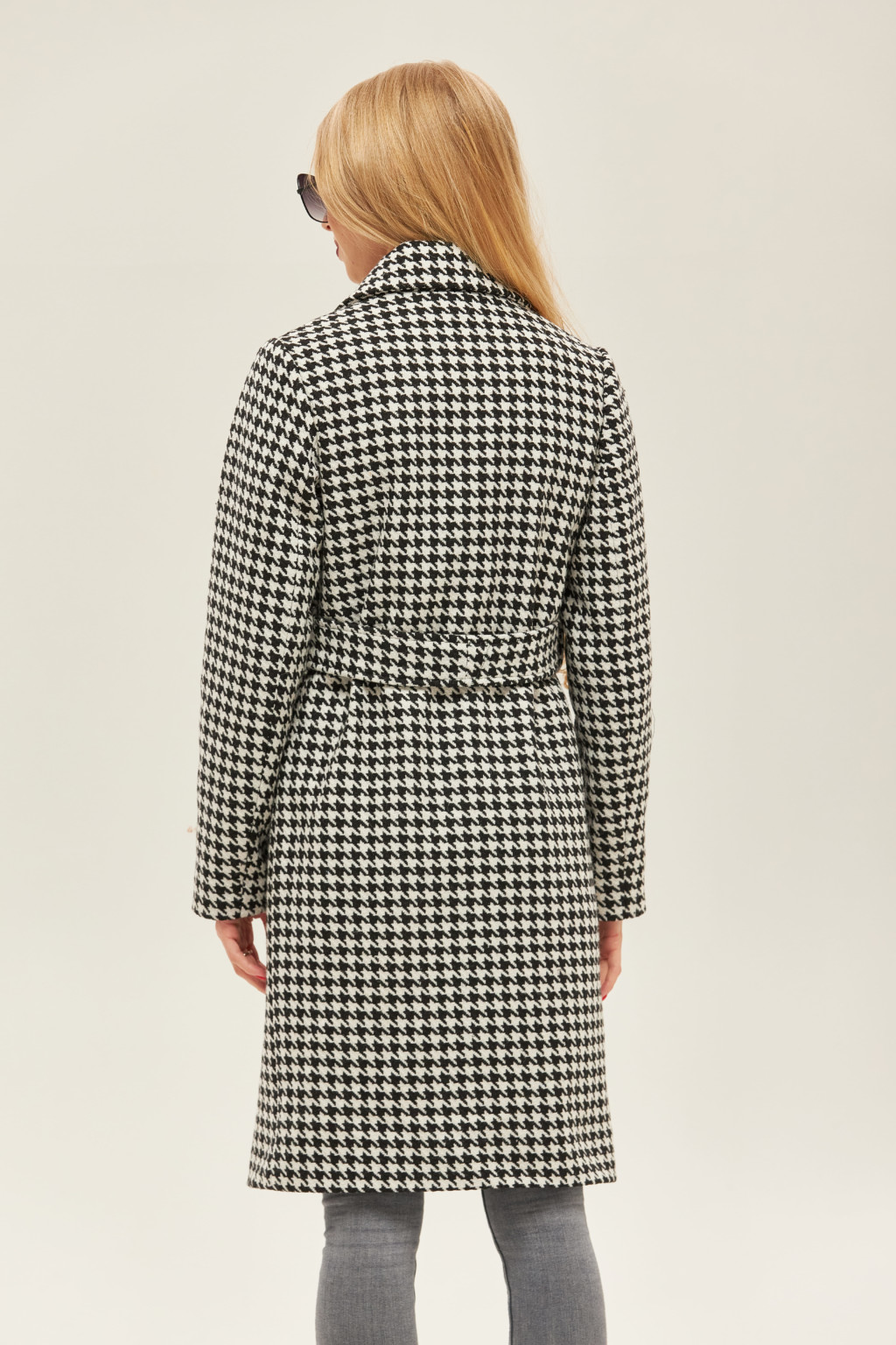 Демісезонне пальто Mila Nova ПВ-173 чорне+білий - Зображення 4