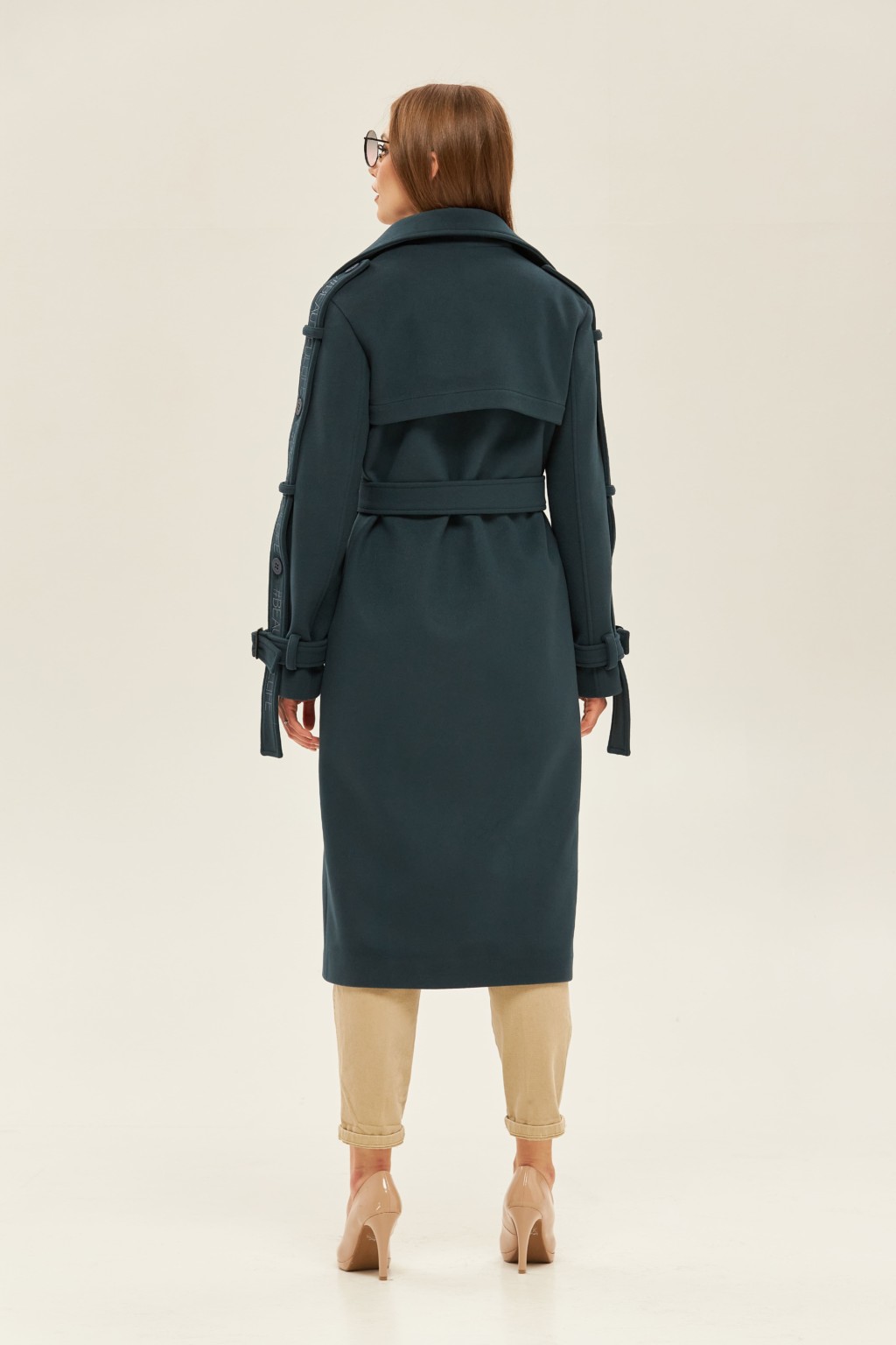 Демісезонне пальто Mila Nova ПВ-93єх зелене - Зображення 2