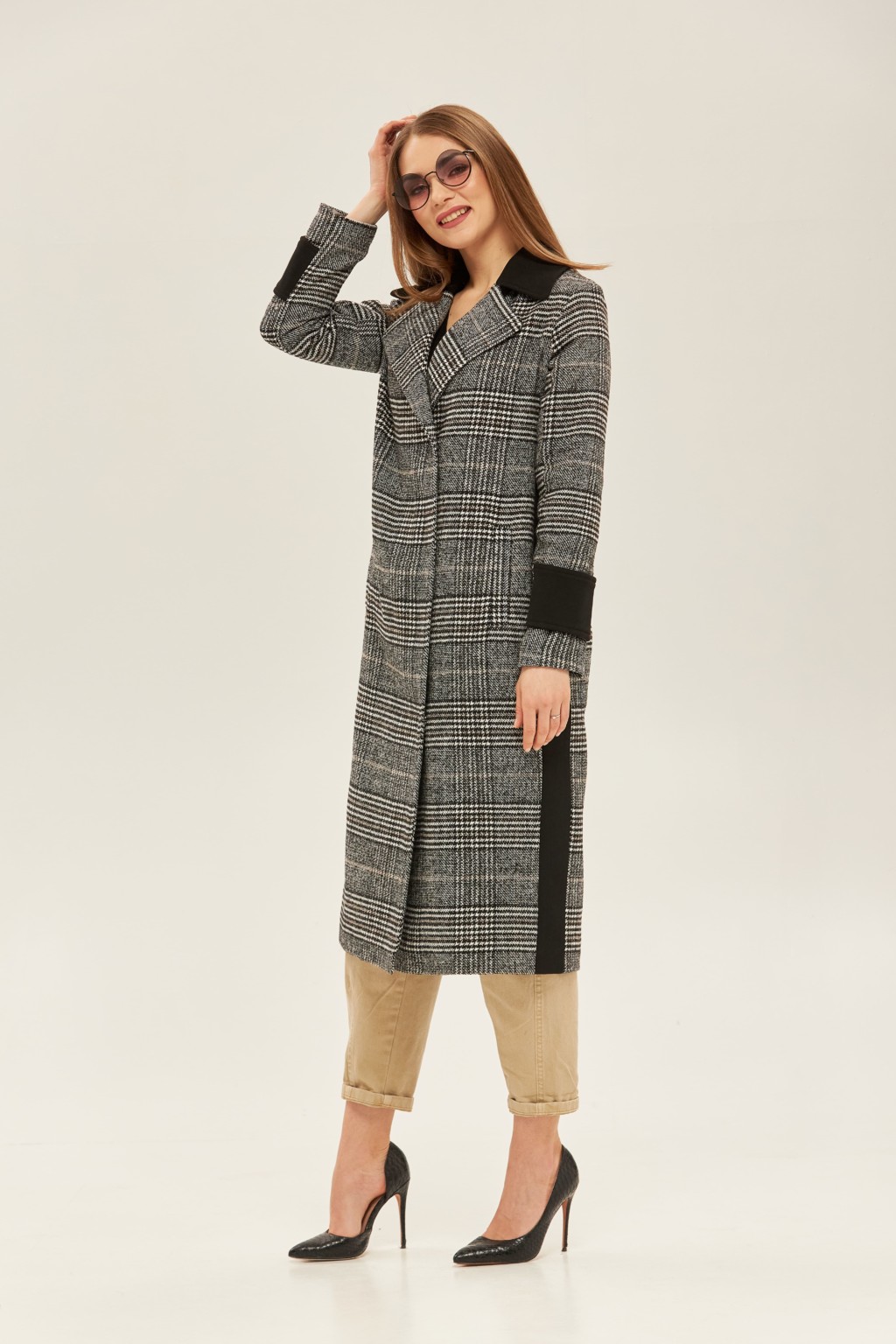 Демисезонное пальто Mila Nova ПВ-143 черное — изображение 2