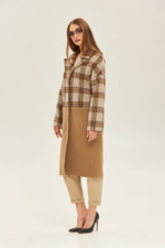 Демисезонное пальто Mila Nova ПВ-155 капучино — изображение 2