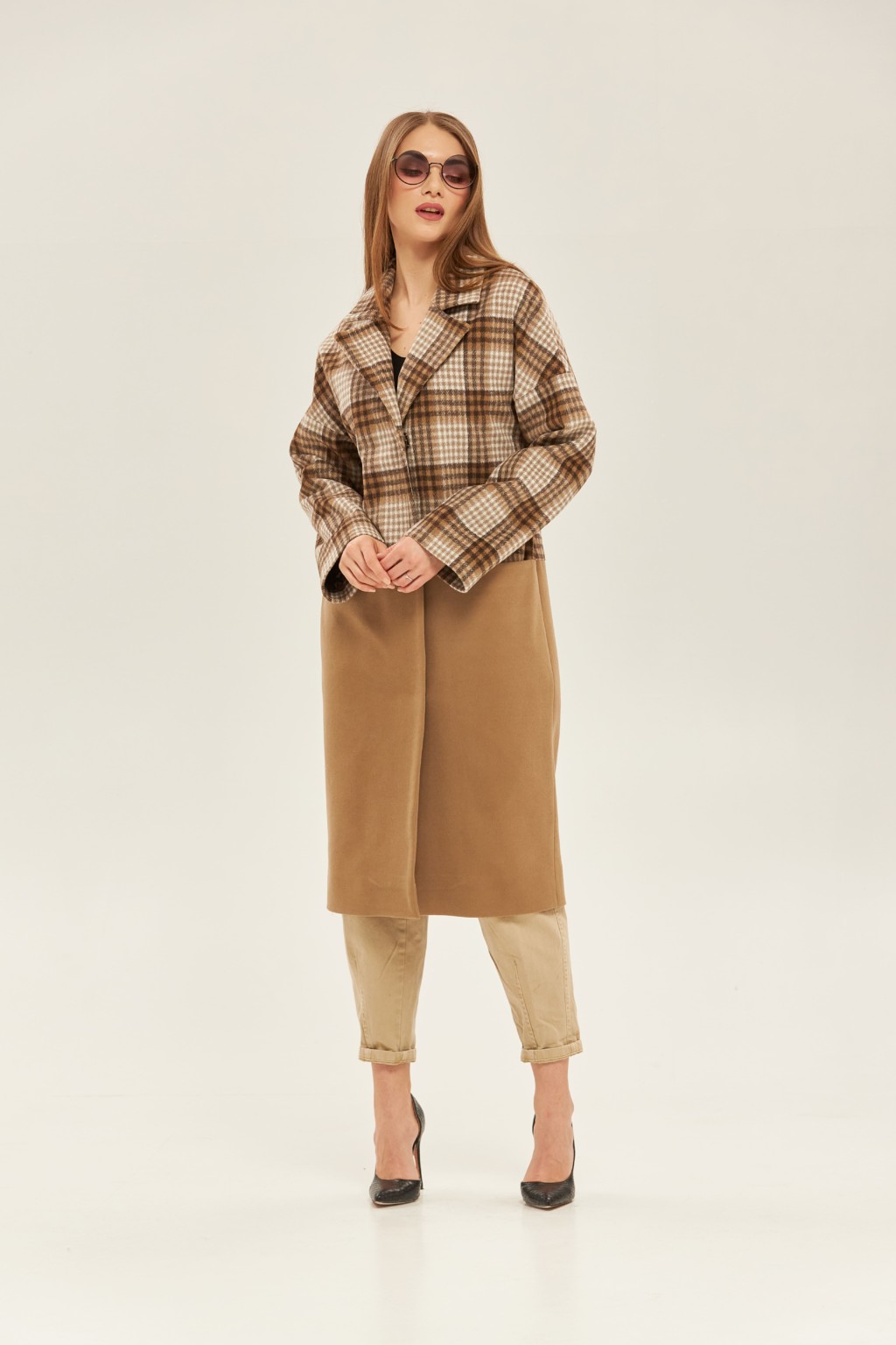 1930_97914 Демисезонное пальто Mila Nova ПВ-155 капучино — изображение 1