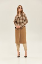 Демисезонное пальто Mila Nova ПВ-155 капучино