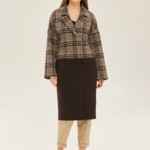 Демисезонное пальто Mila Nova ПВ-155 шоколад