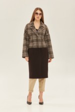 Демисезонное пальто Mila Nova ПВ-155 шоколад