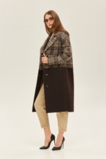 Демисезонное пальто Mila Nova ПВ-155 шоколад — изображение 3