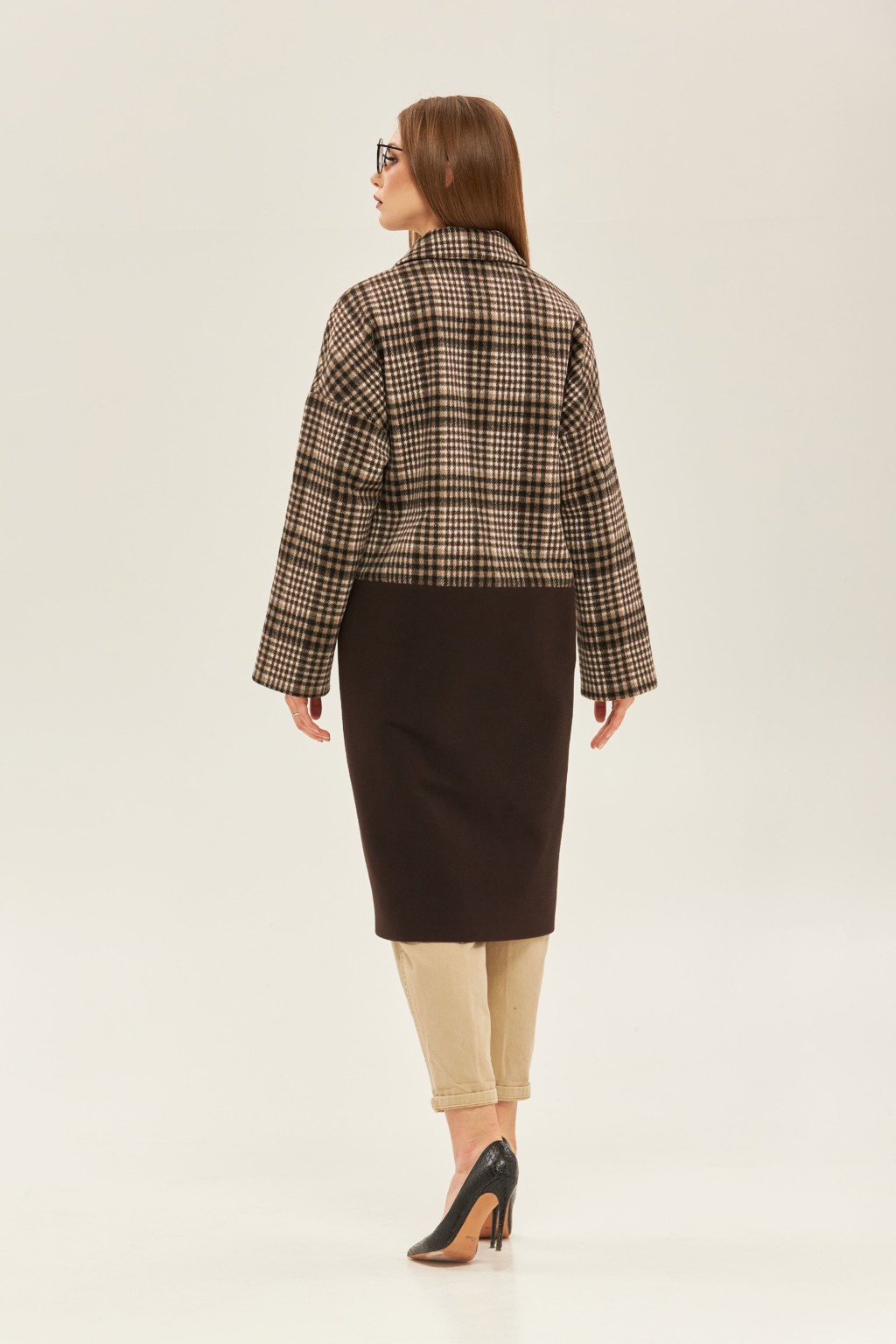 Демисезонное пальто Mila Nova ПВ-155 шоколад — изображение 2