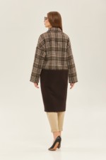 Демисезонное пальто Mila Nova ПВ-155 шоколад — изображение 2