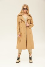Демисезонный тренч Mila Nova Q-63 кемел — изображение 2