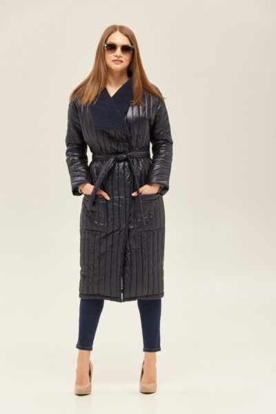 Демисезонный плащ Mila Nova ПВ-141 синий