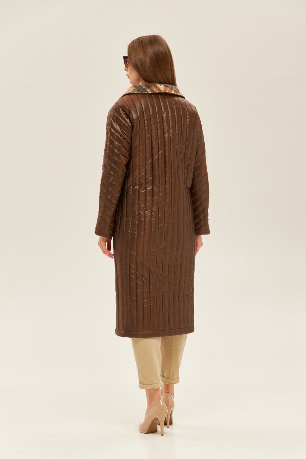 Демисезонный плащ Mila Nova ПВ-141 шоколад — изображение 3