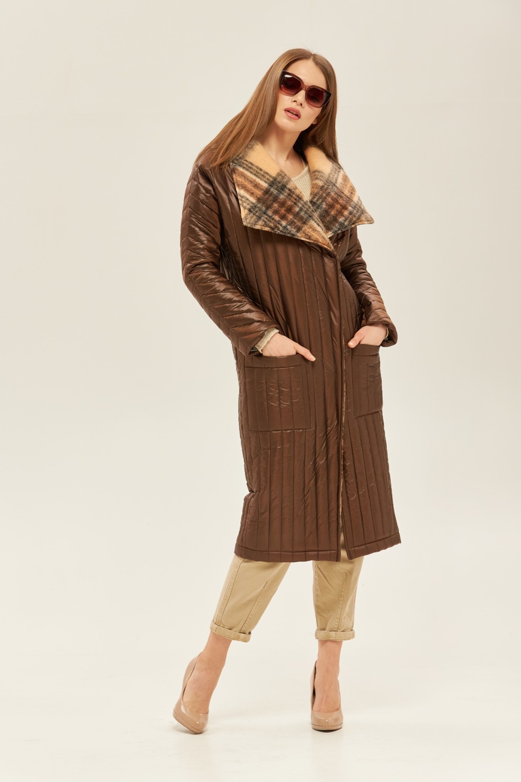 Демисезонный плащ Mila Nova ПВ-141 шоколад — изображение 2