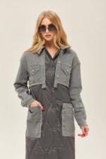 Демисезонный плащ Mila Nova ПВ-150 серый — изображение 2