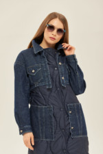 Демисезонный плащ Mila Nova ПВ-150 синий — изображение 2