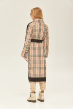 Демисезонный плащ Mila Nova Q-70 бежевый+черный — изображение 3