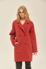 Демісезонне пальто Mila Nova ПВ-164 теракот - Зображення 2