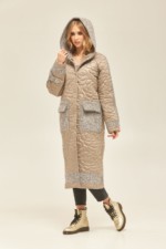 Демісезонне Пальто Mila Nova ПВ-176 сіре - Зображення 2