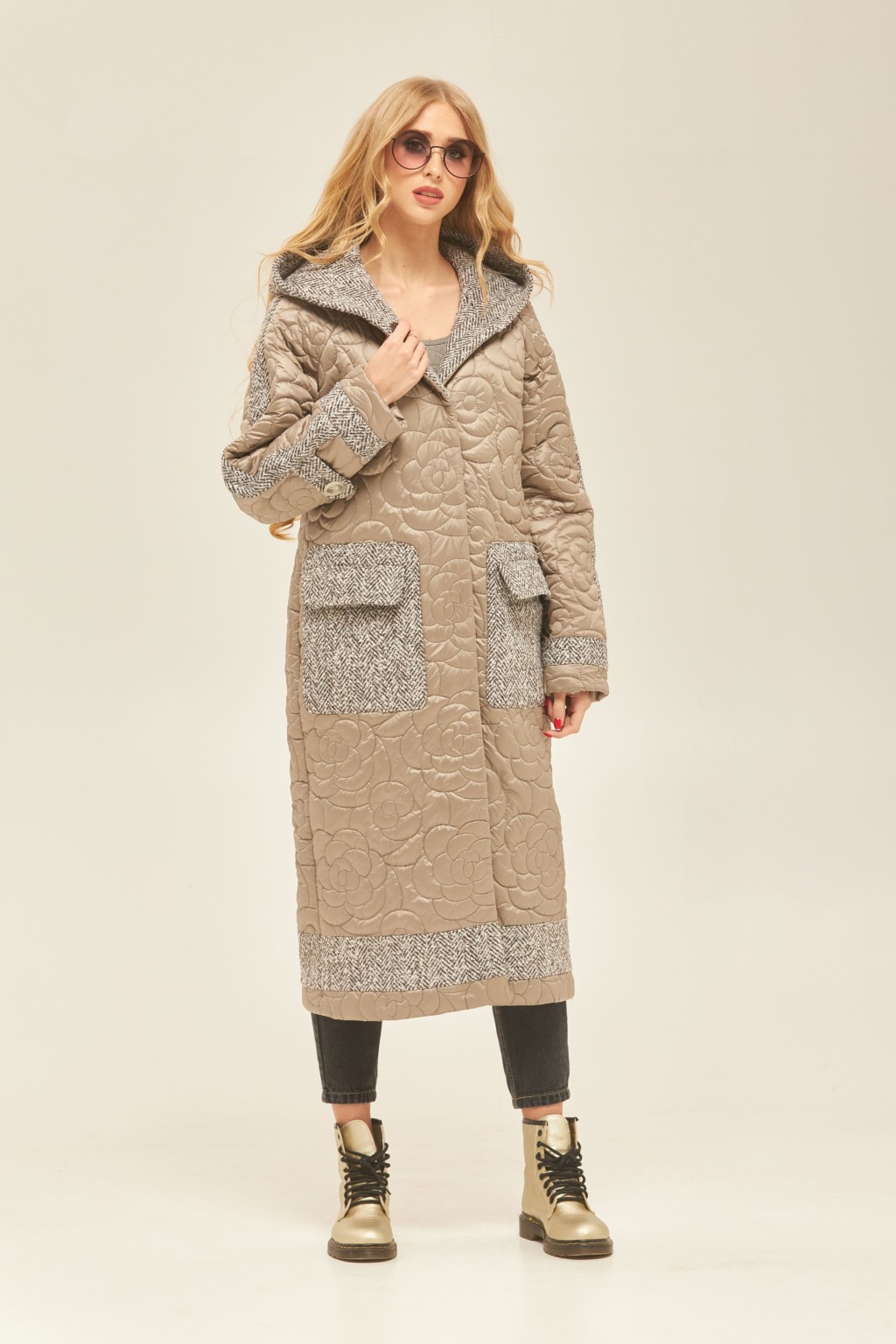 Демісезонне Пальто Mila Nova ПВ-176 сіре - Зображення 3