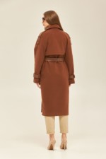 Демисезонное пальто Mila Nova ПВ-178 шоколад — изображение 3