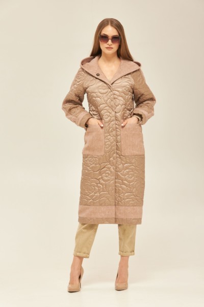 Демисезонное Пальто Mila Nova ПВ-176 бежевое