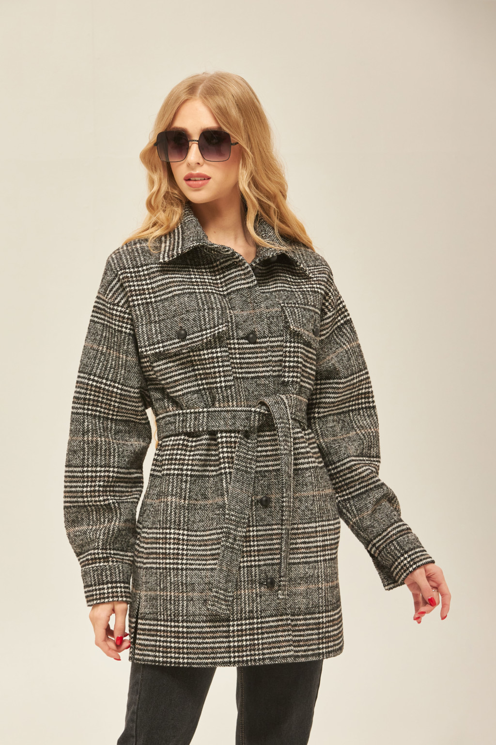 Демисезонное пальто Mila Nova ПВ-177 черное — изображение 1