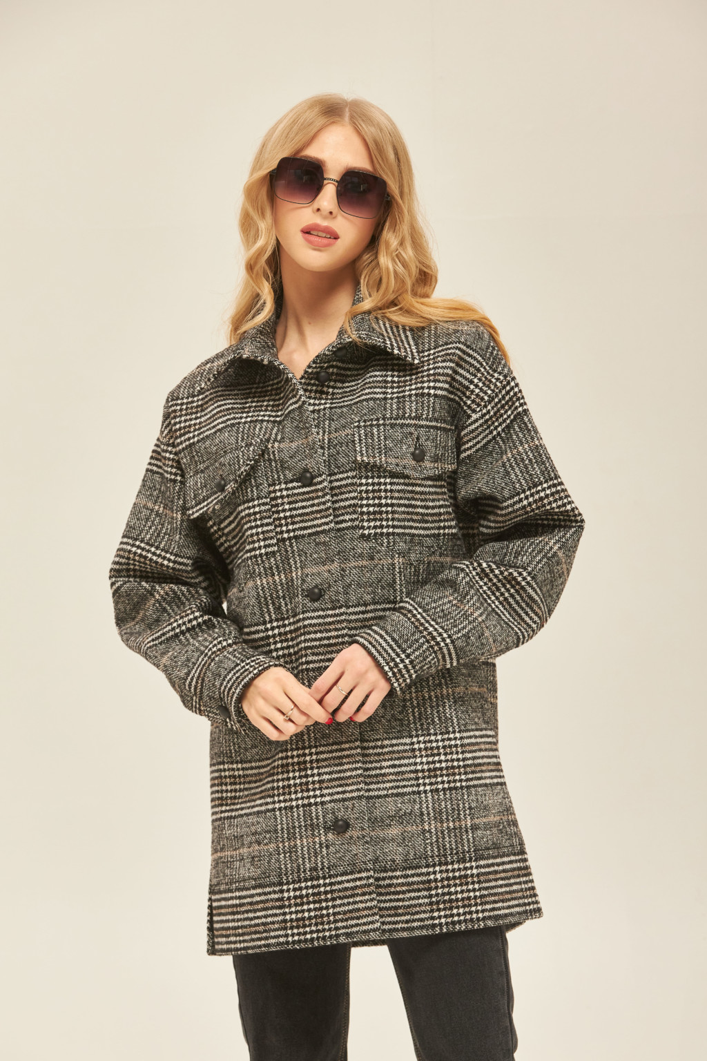 Демисезонное пальто Mila Nova ПВ-177 черное — изображение 2