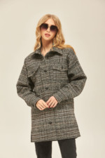 Демисезонное пальто Mila Nova ПВ-177 черное — изображение 2