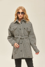 Демисезонное пальто Mila Nova ПВ-177 черное — изображение 6