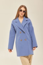 Демисезонное пальто Mila Nova ПВ-164 василек — изображение 2