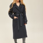 Демисезонное пальто Mila Nova ПВ-178 синий