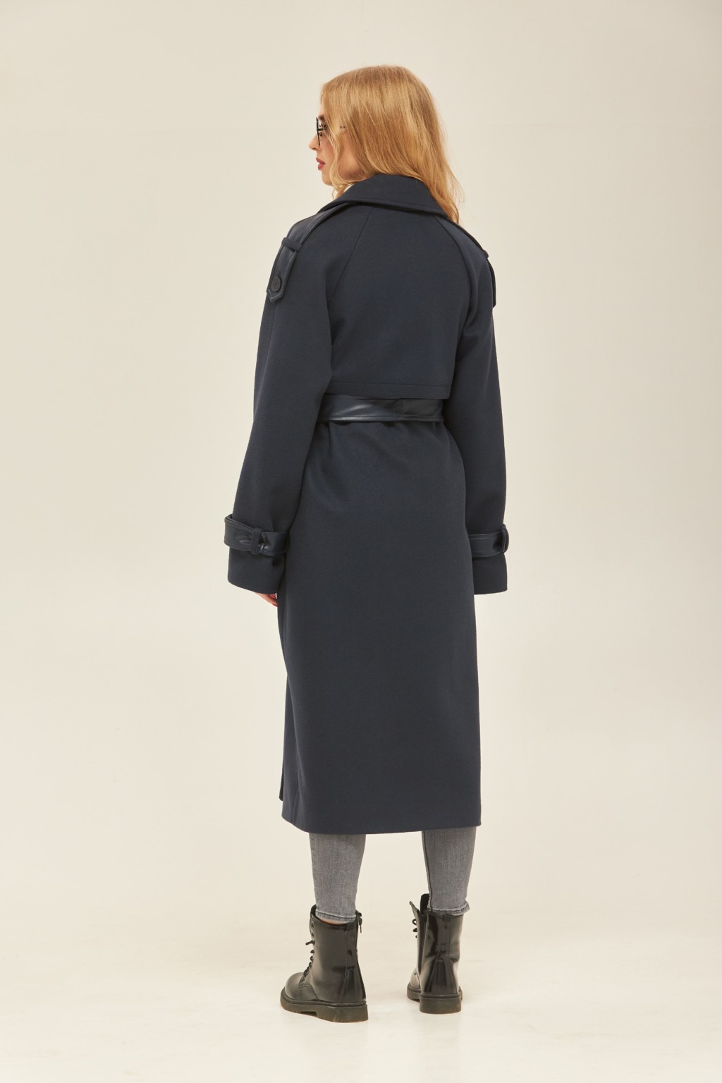 Демисезонное пальто Mila Nova ПВ-178 синий — изображение 2