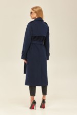 Демисезонное пальто Mila Nova ПВ-172 синее — изображение 3