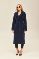 Демисезонное пальто Mila Nova ПВ-172 синее — изображение 2