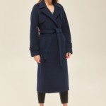 Демисезонное пальто Mila Nova ПВ-172 синее