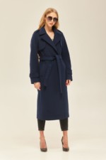 Демисезонное пальто Mila Nova ПВ-172 синее