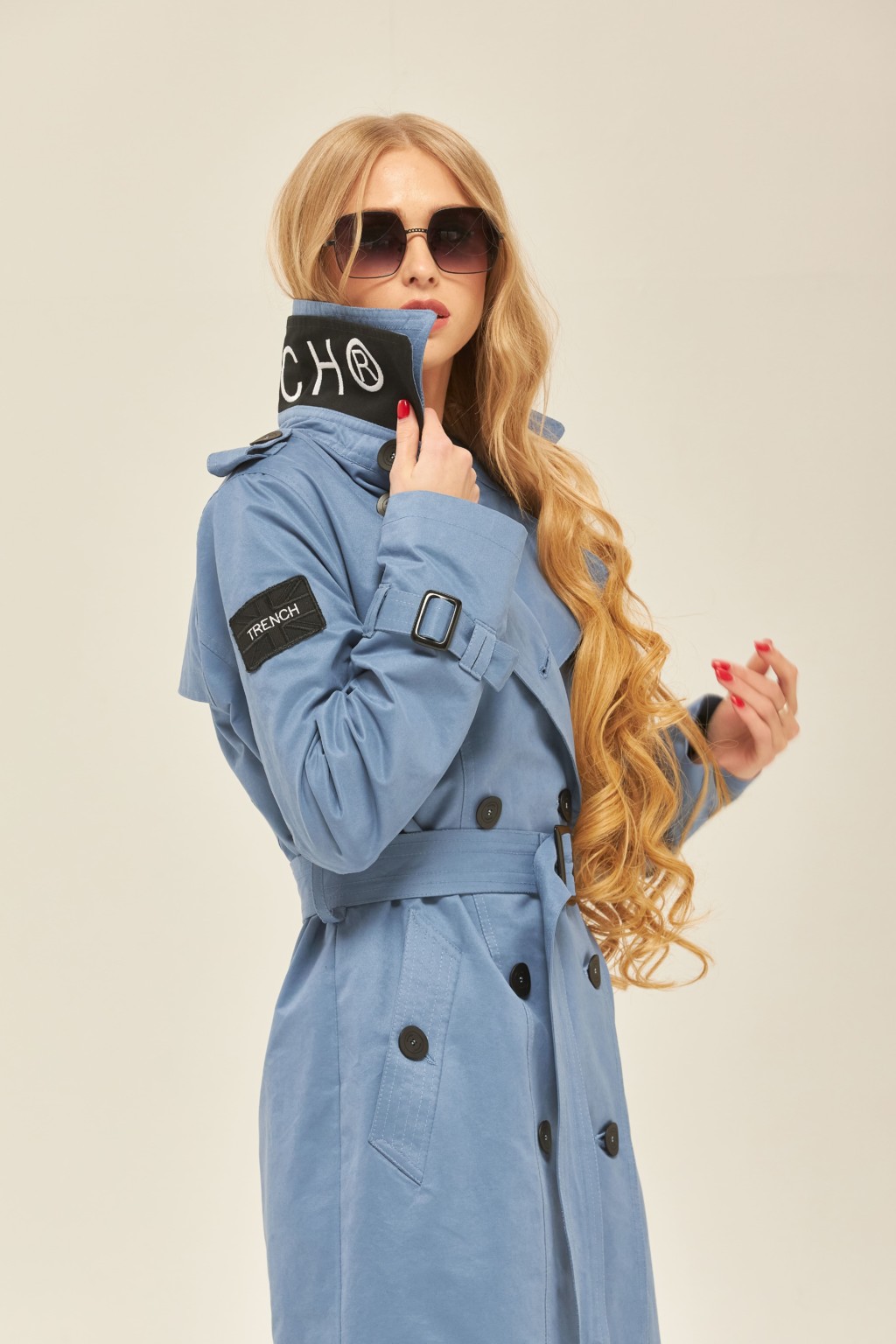 Демисезонный тренч Mila Nova ПВ-162 деним — изображение 3