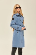 Демисезонный тренч Mila Nova ПВ-162 деним — изображение 2