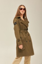 Демисезонный тренч Mila Nova ПВ-162 хаки — изображение 2