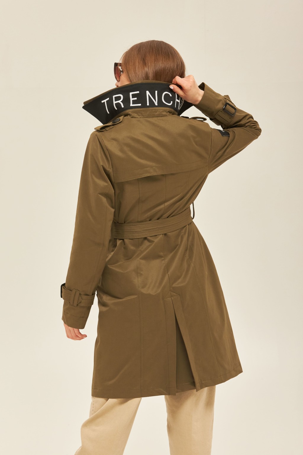 Демисезонный тренч Mila Nova ПВ-162 хаки — изображение 3