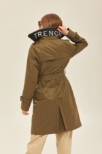 Демисезонный тренч Mila Nova ПВ-162 хаки — изображение 3