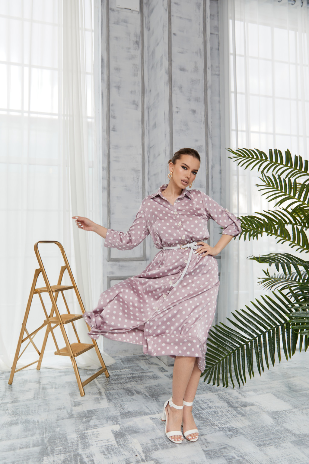 Летнее платье Mila Nova Ф-80 розовое — изображение 2