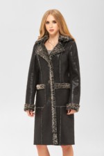 Зимняя Дубленка Mila Nova Д-157 б черный — изображение 4