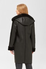 Зимняя дубленка Mila Nova Д-159 черный — изображение 2