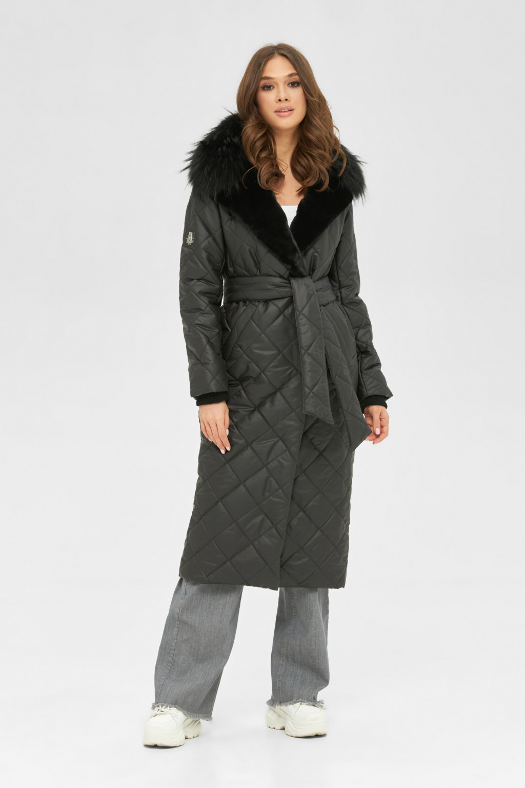 Зимний плащ Mila Nova ПВ-120 черный — изображение 1