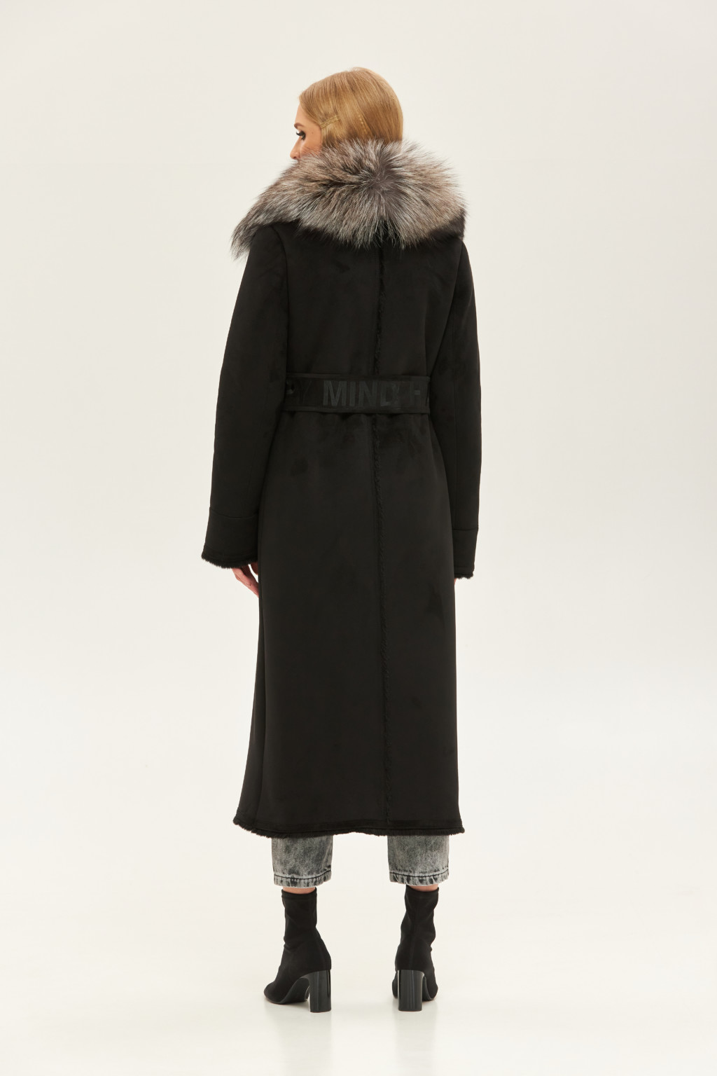 Зимняя дубленка Mila Nova Д-173 черная — изображение 2